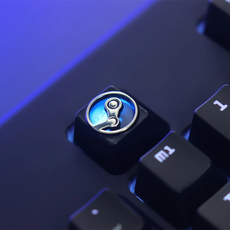 game platform peripheral logo，Personalized light-transmitting aluminum alloy keycaps，Metal mechanical keyboard keycaps