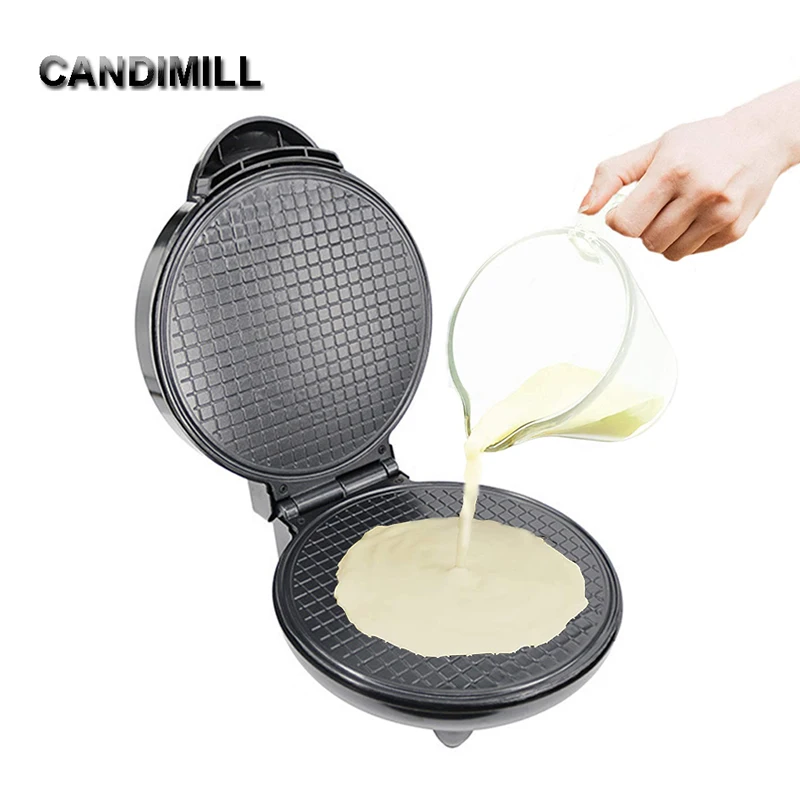 CANDIMILL Electric Ice Cream Egg Roll Maker Snack Waffle Iron Cone Maker Crepe Eggettes Baking Tool DIY Ice Cream Cone Machine