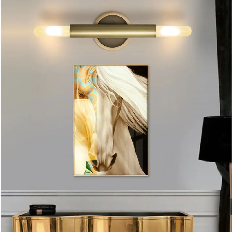 Le Pentagone Sconce post modern up down wall light Nordic wall lamp gold for bedside hotel vintage home interior decoration lamp image 3