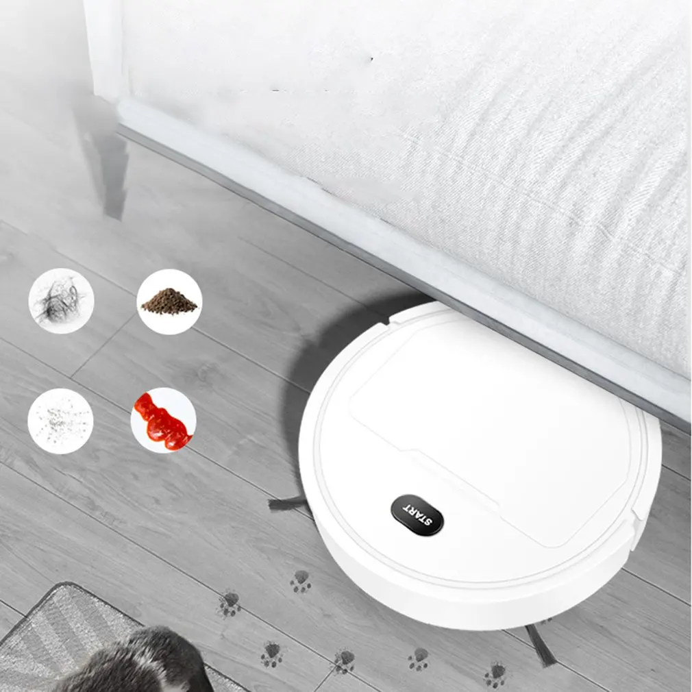 Smart Robot 3-In-1 Wireless Robotic Vacuum Cleaner Dry Wet Cleaning Machine Charging Intelligent Vacuum Robot