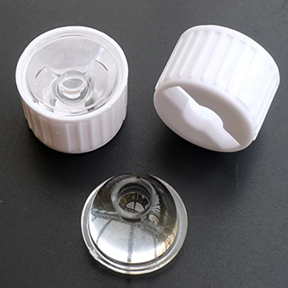 High Power 1W 3W 5W LED Lens 20MM PMMA Lenses With Bracket Reflector10 30 45 60 90 120degree Reflector Collimator Convex Optical
