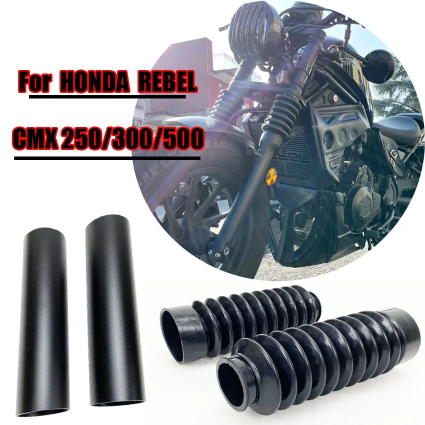 

Front Fork Boot Tube Slider Cover for Honda Rebel CMX 300 500 2017-2021 2020 2019-CMX300 CMX500 Shock Absorbers Cover Gaiters