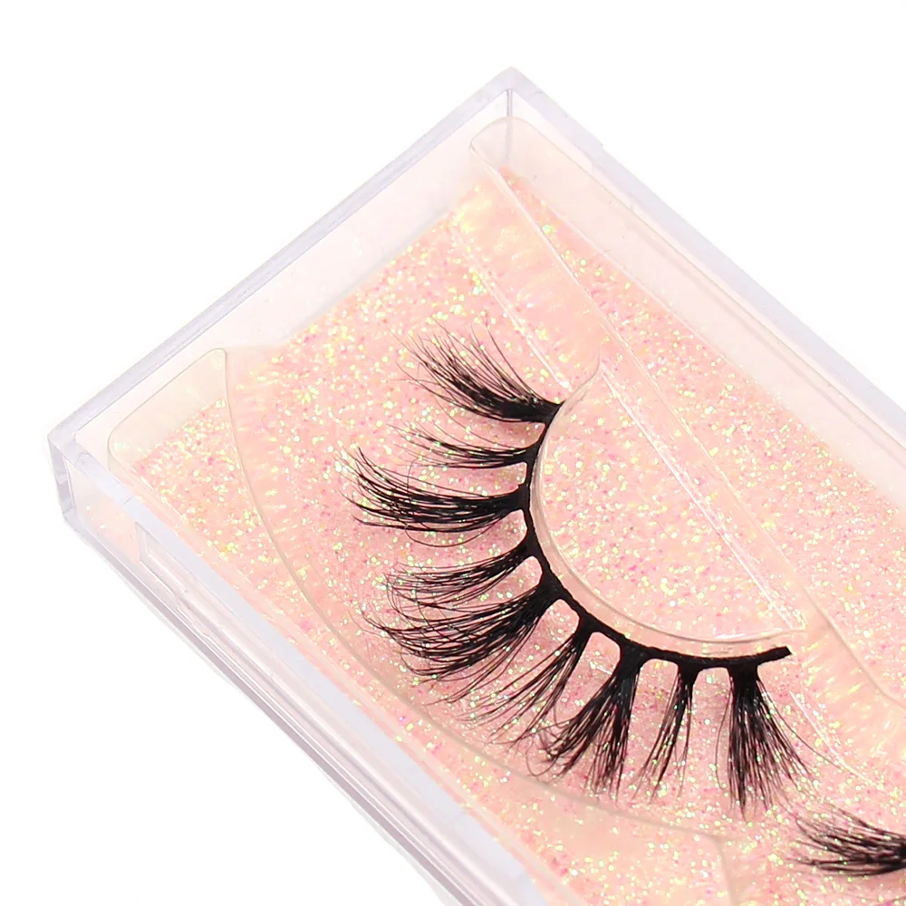 Luxuriöse Nerz-Kunstwimpern Voluminöse Wispy Strip Lashes Natürlicher Look Weich Bequem zu Tragen Wiederverwendbare Künstliche Wimpern Make-up Schönheit – Detail 17