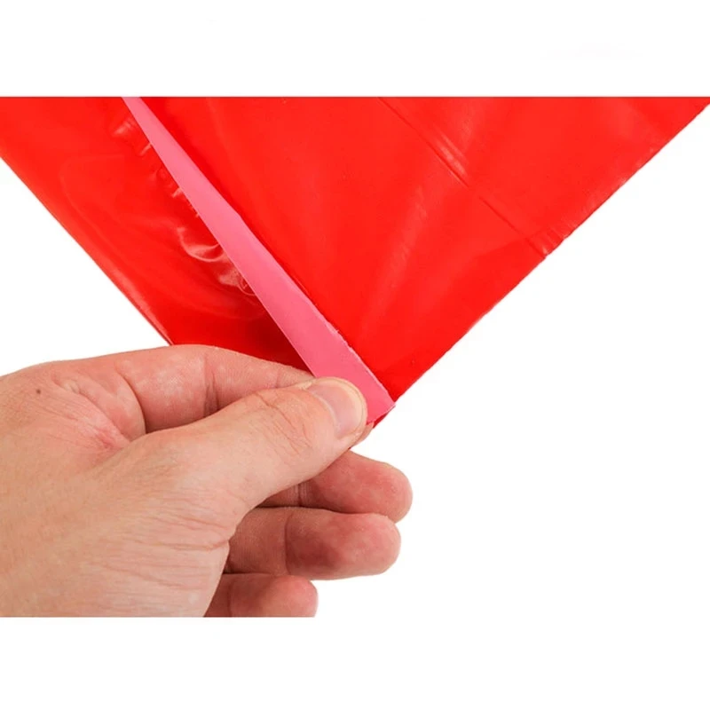 50Pcs Red Color PE Envelope Courier Bags 14 Wires Thicken Mailer Plastic Shipping Bags Self Adhesive Seal Plastic Express Bag