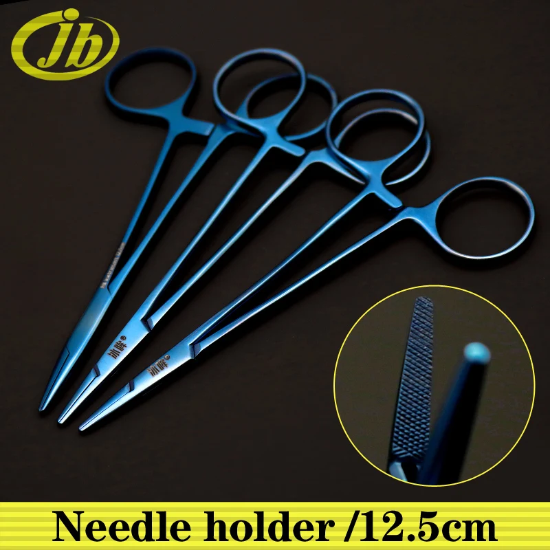 Naald Houder Anodontie Medische Hulpmiddelen Chirurgische Operationele Instrument Titanium Legering 12.5Cm Cosmetische Plastic Chirurgie