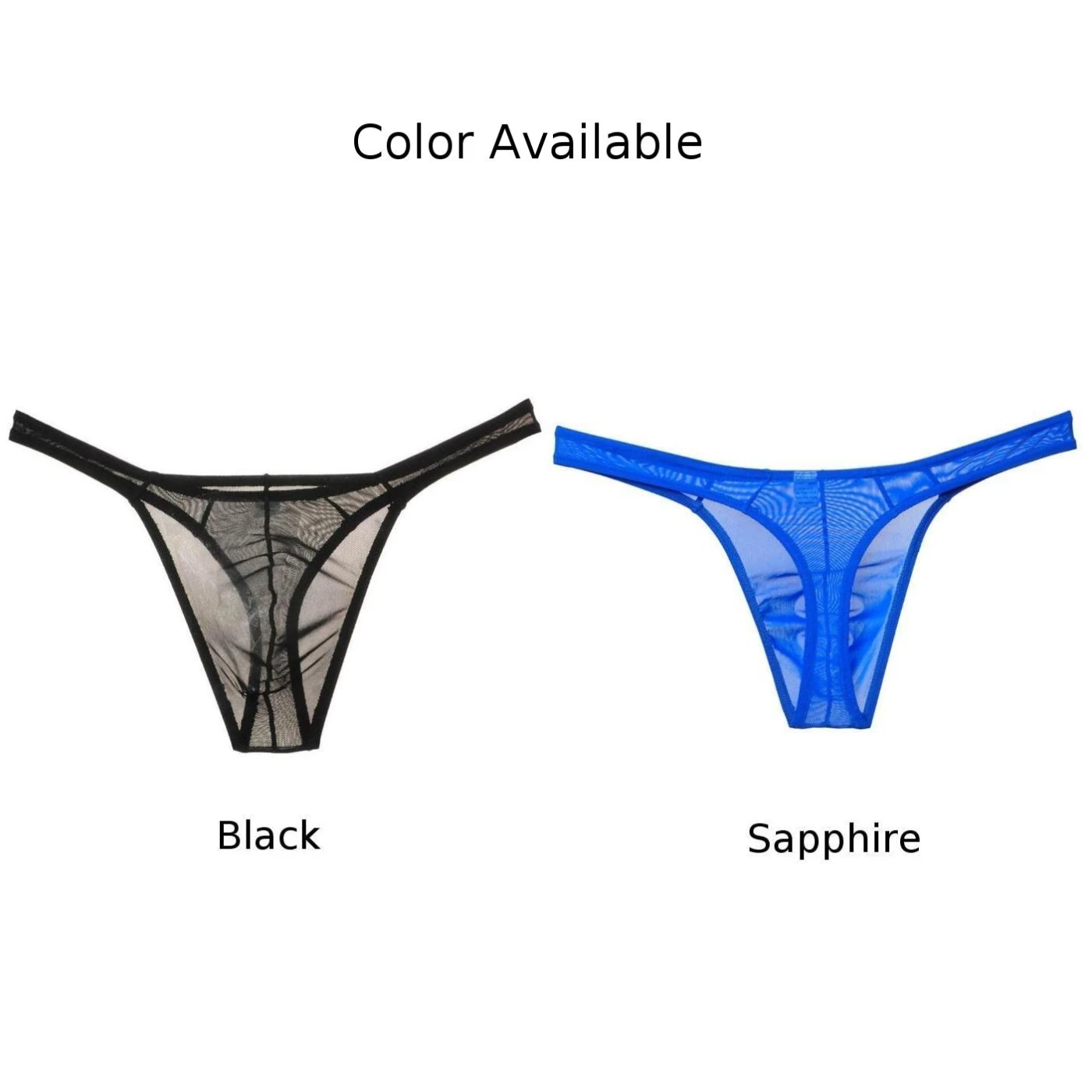 Mens Sexy Underwear Thongs Men Ultra Thin Transparent Comfortable T-back G Strings Low Rise Mesh U Pouch Male Panties