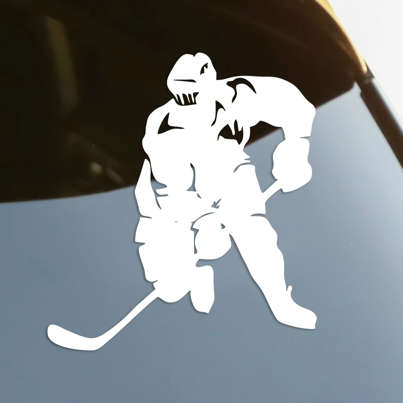 S61188# Hockey Player Die-Cut Vinyl Decal Car Sticker Waterproof Auto Decors on Car Body Bumper Rear Window Laptop Choose Size