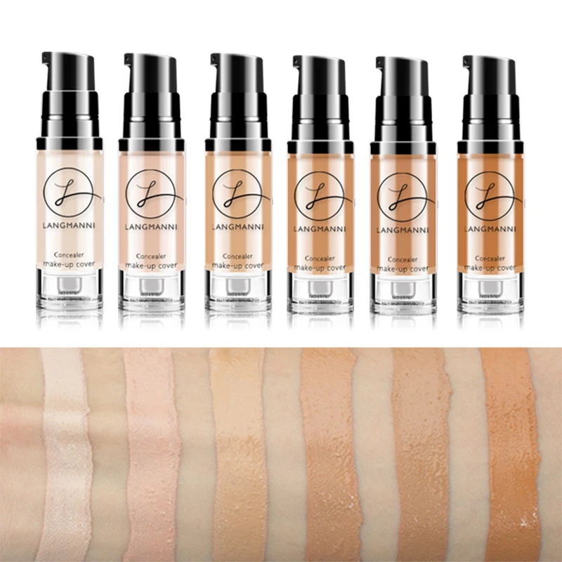 Long Lasting Concealer Matte Liquid Foundation Full Coverage Natural Base Makeup Foundation Cream Cosmetic Face Cream