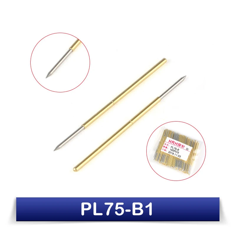 20pcs Spring Test Probe Pogo Pin PL75-A2/B1/1D/D2/E2/F1/G2/H2/J1/LM2/Q1/T2/M3