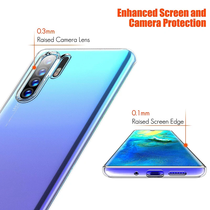 Ultra Thin Soft Silicon Case for Huawei P30 Pro P30Pro TPU Cover Transparent Slim 360 Protective Mobile Phone Back Funda Carcasa