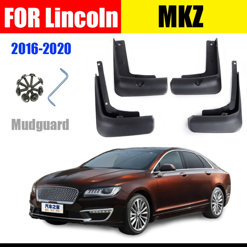 

FOR Lincoln MKZ Mudguard Fenders MKZ Mudflap splash Guard Mud flaps Mudguard Fender auto styline car accessories Front Rear 4pcs