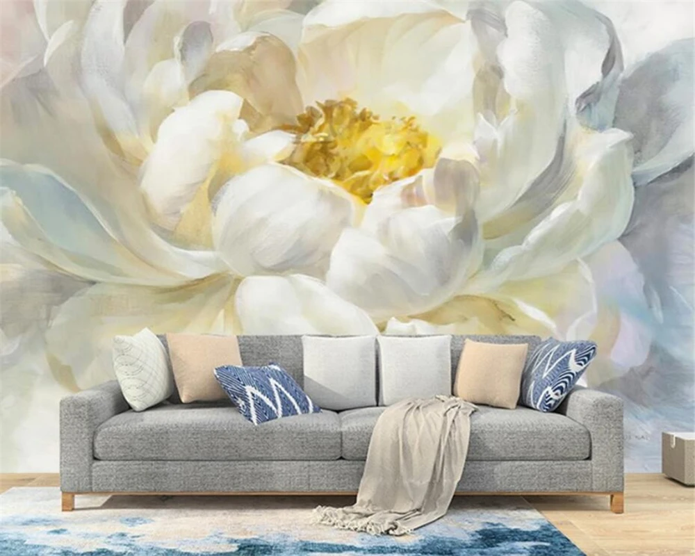 

beibehang Customized new modern three-dimensional relief rose jewelry flowers living room TV background decorative wallpaper