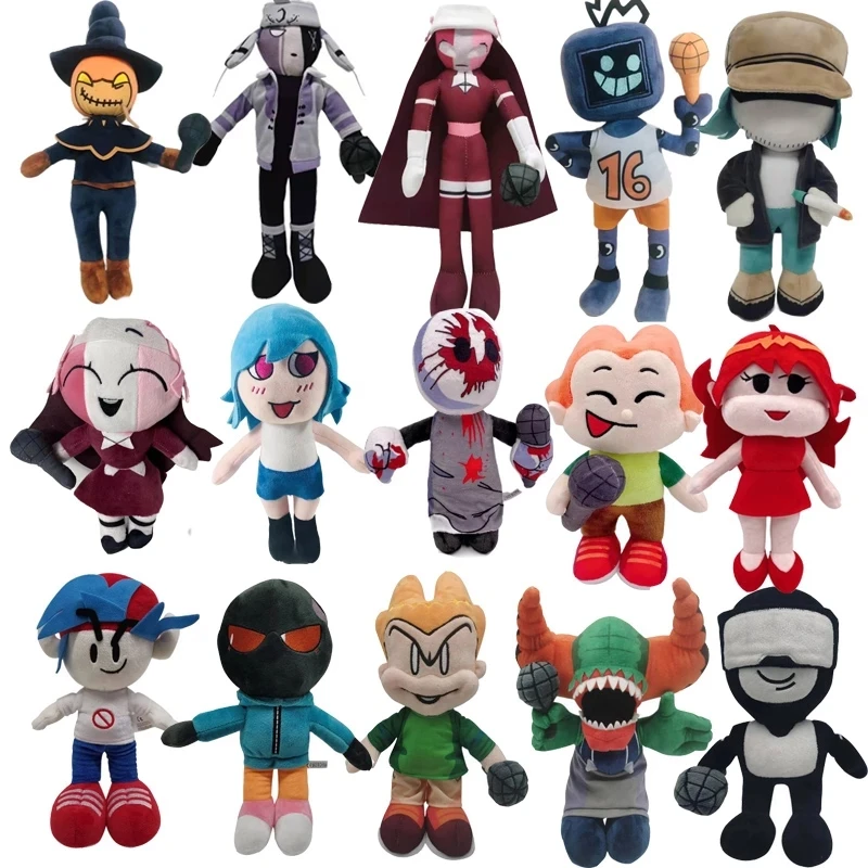 2021 Hot Game Friday Night Funkin Plush Toys Garcello Whitty Spooky Spooky Month Skid and Pump Soft Stuffed Dolls Children Gift