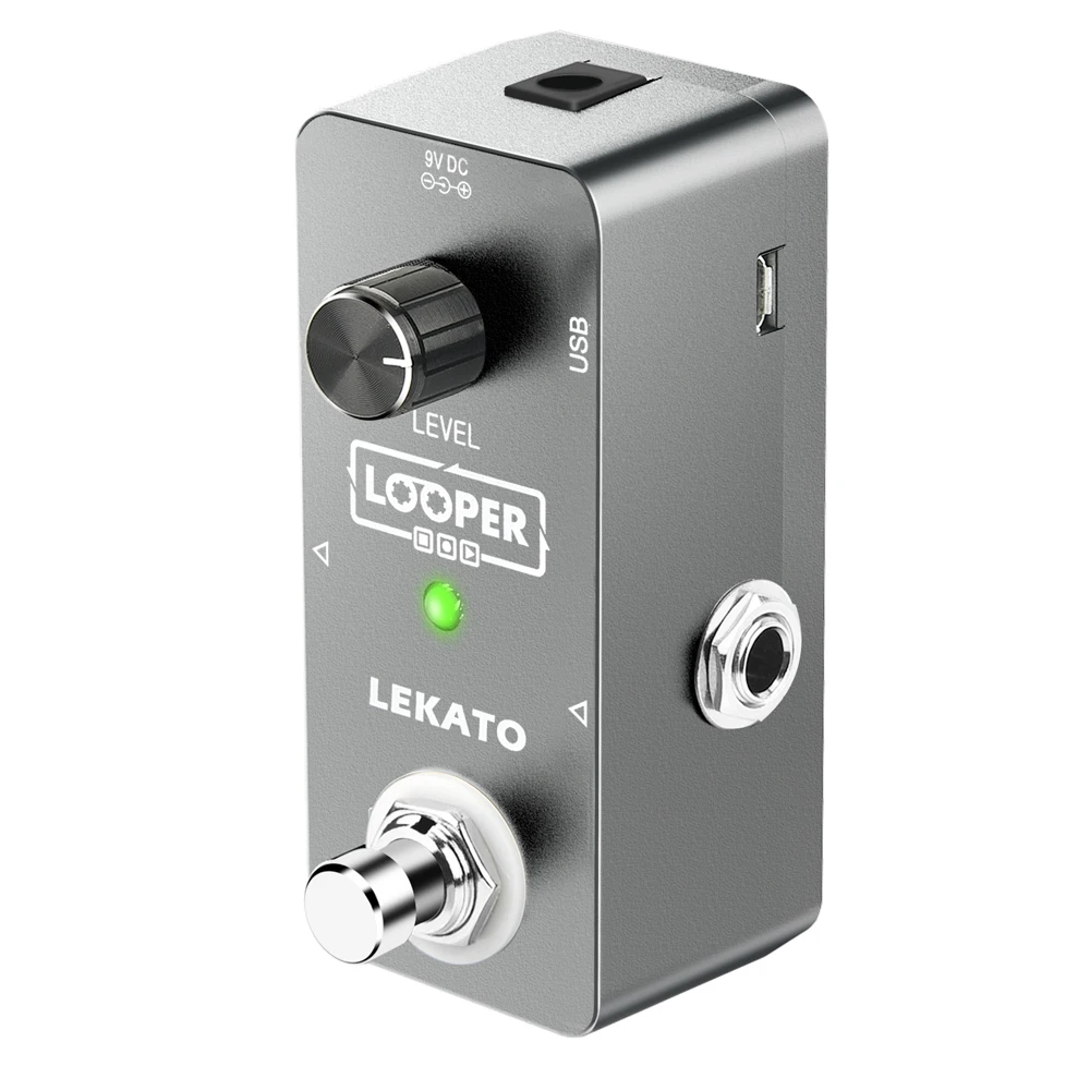 Lekato Mini Nano Loop Pedal Looper Pedal Unlimited Loop 5 Mins Looping Record Guitar Parts Accessories Musical Instruments