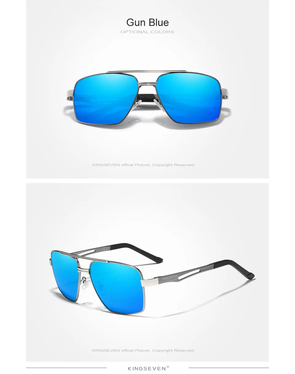 KINGSEVEN 2022 Marke männer Aluminium Sonnenbrille Fahren Brillen Für Männer/Frauen Oculos De Sol UV Blocking HD Polarisierte sonnenbrille – Detail 7