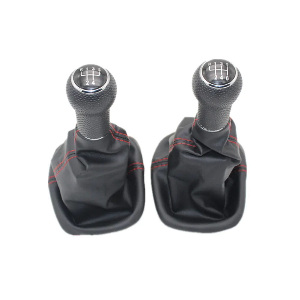 

For Golf 4 MK4 1998 1999 2000 2001 2002 2003 2004 Car 5/6 Speed 23 MM Insert Hole Car Gear Stick Shift Level Knob Leather Boot