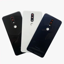 100% A+++ Back Glass Battery Cover Rear Door Housing For Nokia 5.1 Plus / X5 TA-1102 1105 1108 1109 1112 With Camera Lens