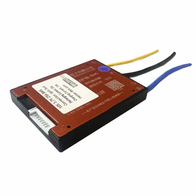 Placa de proteção para bateria de íon-lítio, à prova d'água, bms 10s, 36v, 42v, 25a, bms com função de equilíbrio, 3.7v