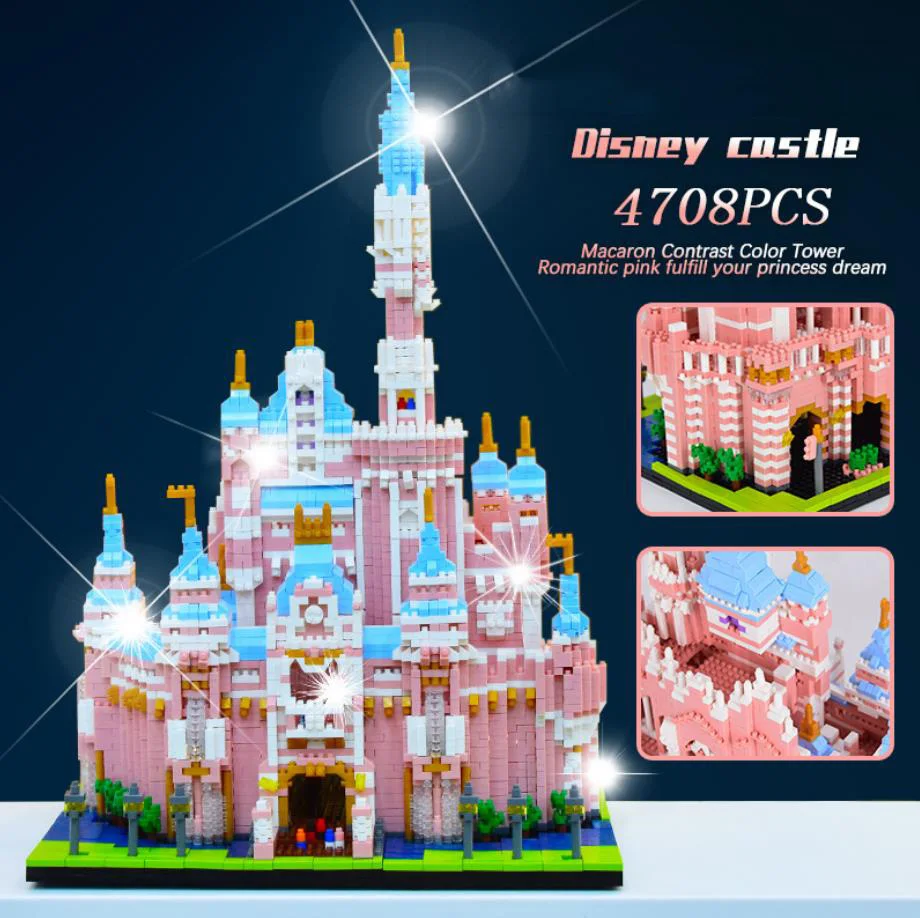 

creative fairy tale building BRICK micro diamond block world famous city Fairyland Castle nanobrick toy collection FOR GIRL gift