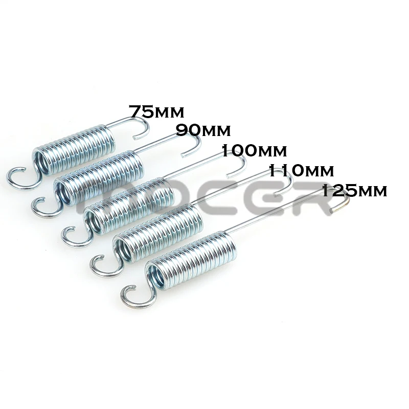 3pcs Metal Kickstand Modifed Return Spring Stand Spring 75MM 90MM 100MM 110MM 125MM For Motorcycle Dirt Pit Bike