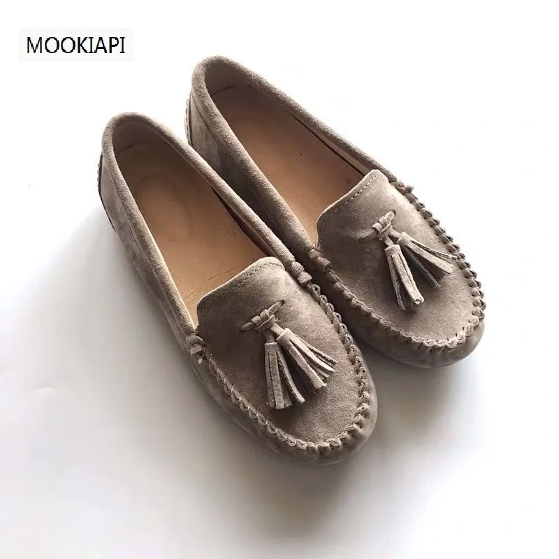 MOOKIAPI Chinese brand high quality women\'s shoes, 100%genuine leather, classic Loafers shoes, women flat shes  free delivery