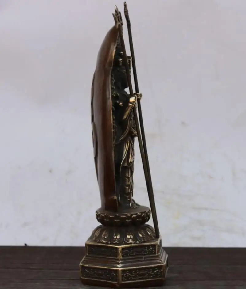 China brass thousand hand Guanyin Buddha crafts statue