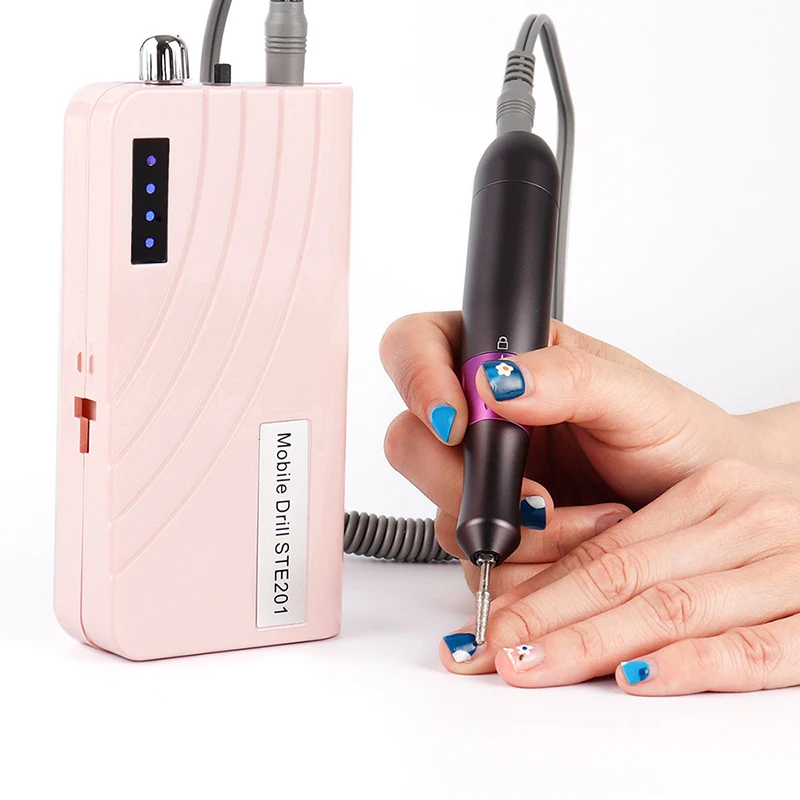 Campione gratuito 30000rpm Manicure elettrico professionale Pedicure lima per unghie trapano per unghie portatile per salone di bellezza