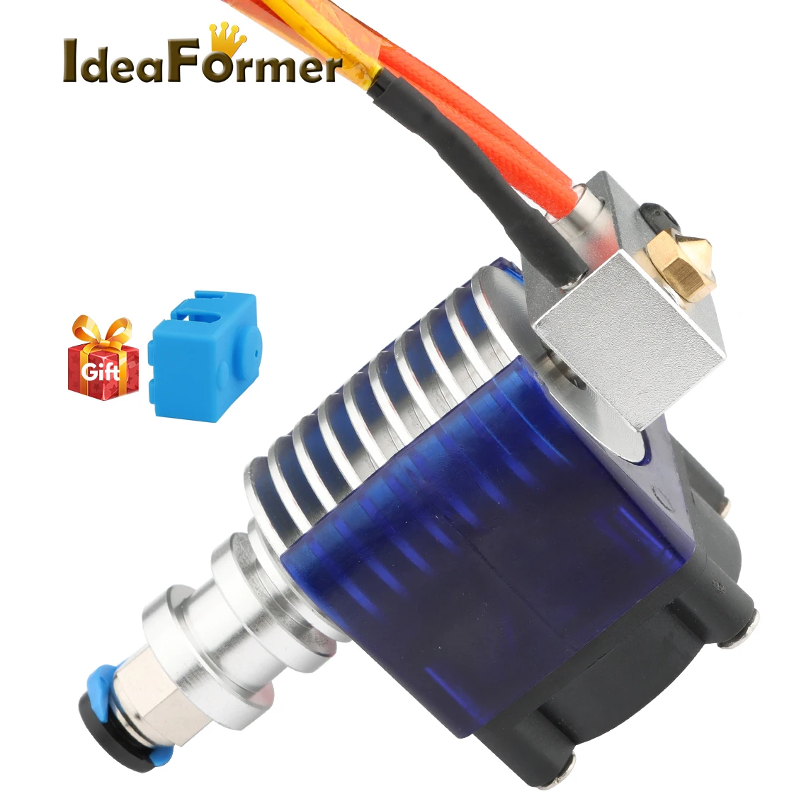 New Upgraded V5 Bowden Extruder Print Head 12V/24V 0.4mm Remote Assembled J-head Hot End Kit 1.75mm Filament 3D Printer Parts