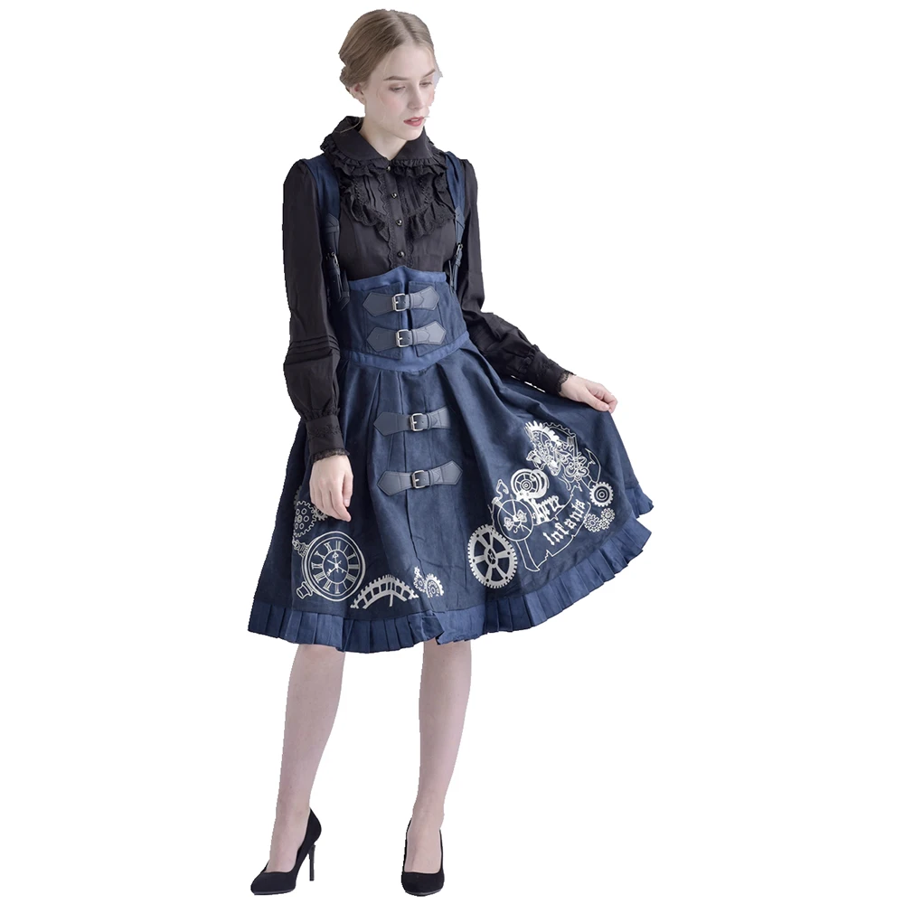 

Steampunk Style Suspender Dress Corset Women Girls Lolita Vintage Dresses