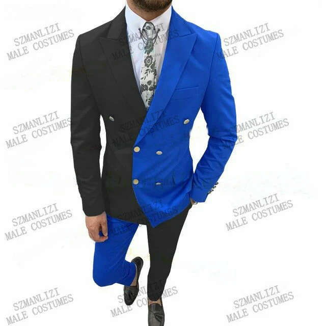 Latest Coat Pant Design 2021 Fashion Formal Prom Dresses Slim Fit Tailor Made Suits Double Breasted Wedding Suit For Men AliExpress