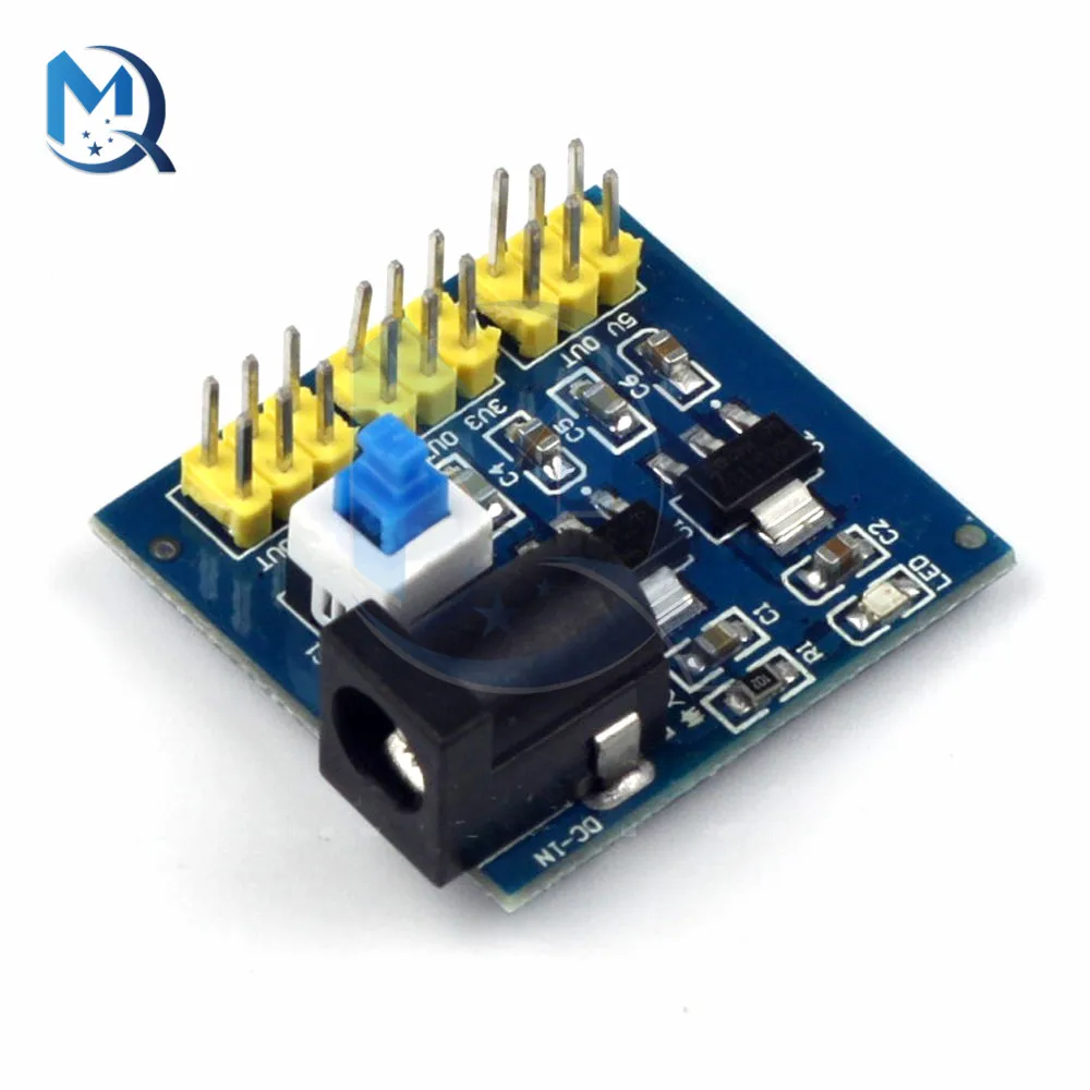 DC 6V - 12V Buck Step-down Power Supply Module 5.5X2.1MM For Arduino Converter With LED Power Indicator