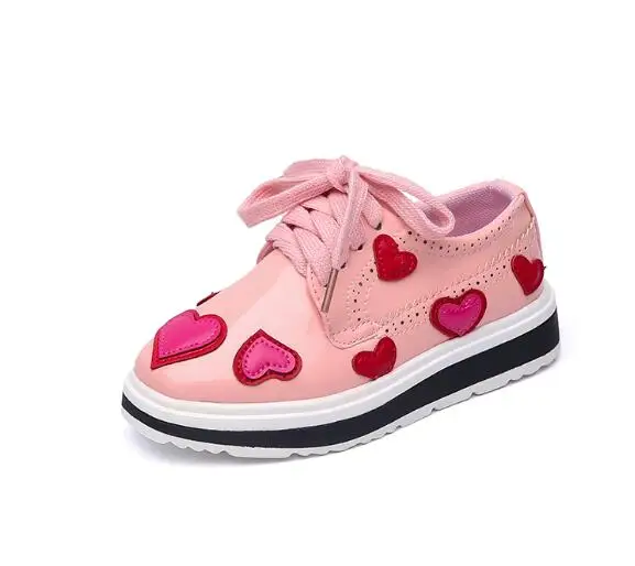 2019 autumn new children's shoes, girls Korean version of the single shoes, big children's casual shoes, muffin bottom princess