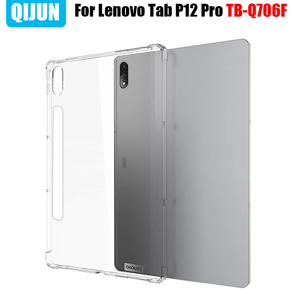 Tablet case for Lenovo Tab P12 Pro 2021 Silicone soft shell Airbag cover Transparent protection for Xiao xin pad 12.6