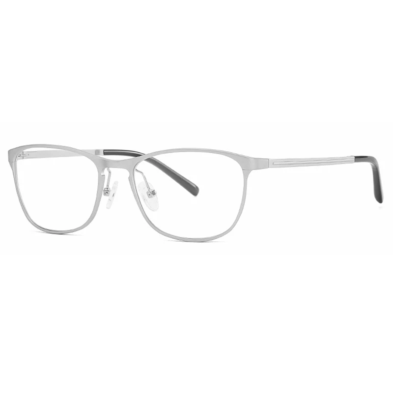 Full Rim Eyeglasses Metal Oval Shape Alloy Prescription Glasses With Flexible Spring Hinge in the Temple Legs Spectacles Eyewear