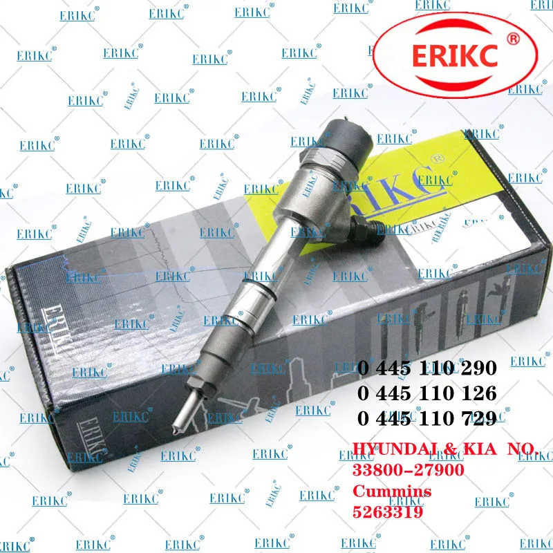 

ERIKC 04451110290 33800-27900 0445110126 Diesel Engine Parts Injector 0445110729 for HYUNDAI KIA NO. 33800-27900 Cummins 5263319