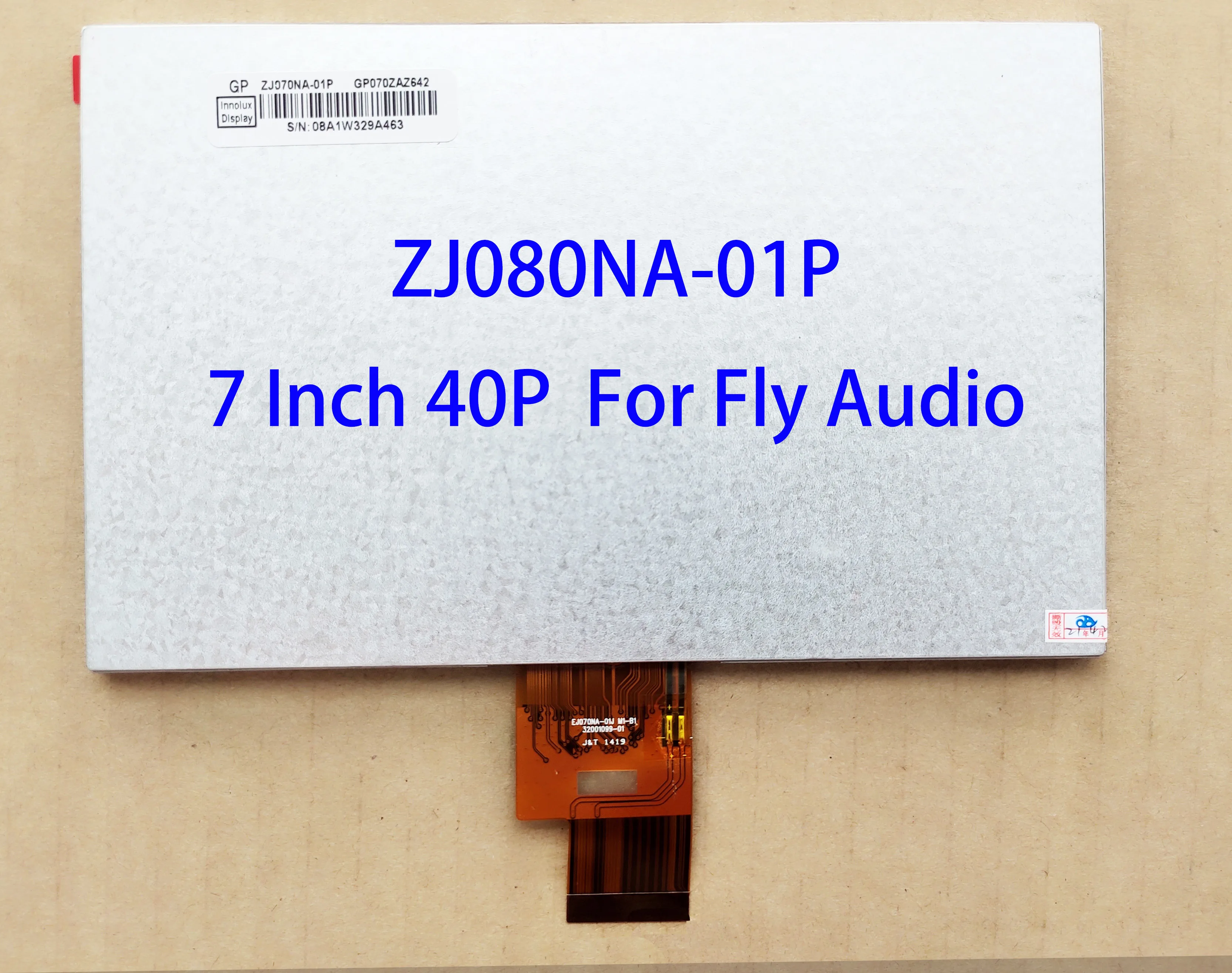 7 Inch Car Radio Universal  LCD 40Pin 1024*600 NEW  For Fly Audio ZJ070NA-01P 500CCD