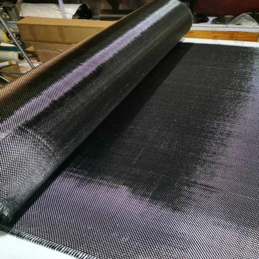 3K 200gsm Real Carbon Fiber Cloth Fabric High strength For Sandwich Filling 1m width x 1m length