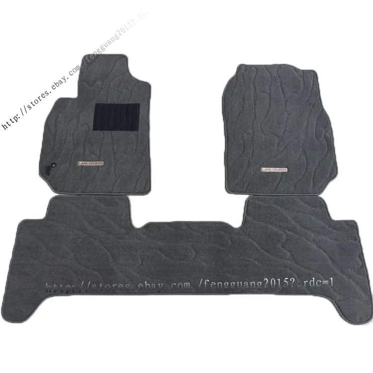 For Toyota Land Cruiser lc100 2002-2007 front&rear Stone Carpet Floor Mats 1 set