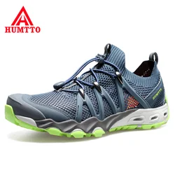 HUMTTO Summer Sneakers for Men Beach Water Shoes Mens Breathable Upstream Sport Hiking Sandals Men's Outdoor Climbing Aqua Shoes