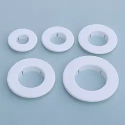 1Pc Plastic Wall Hole Duct Cover Shower Faucet Angle Valve Pipe Plug Decoration Cover Split Type Kitchen Faucet Tool Accessories