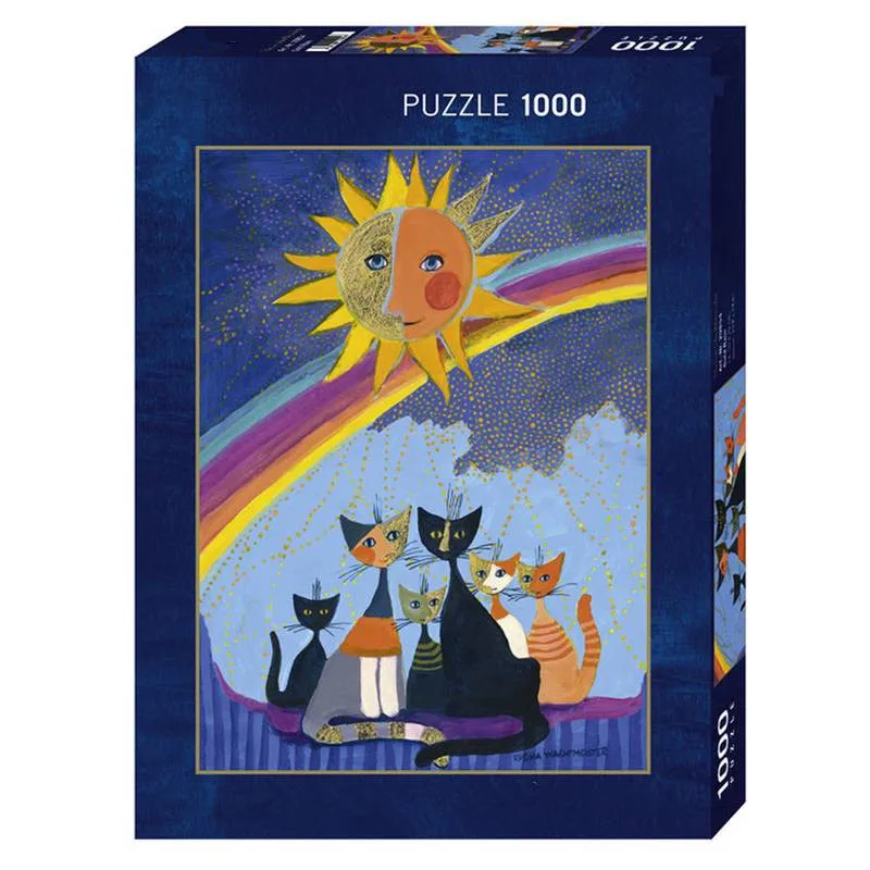 Puzzle à assembler, image pluie d'or, jouets pour adultes et enfants, jeux éducatifs, 1000 pièces