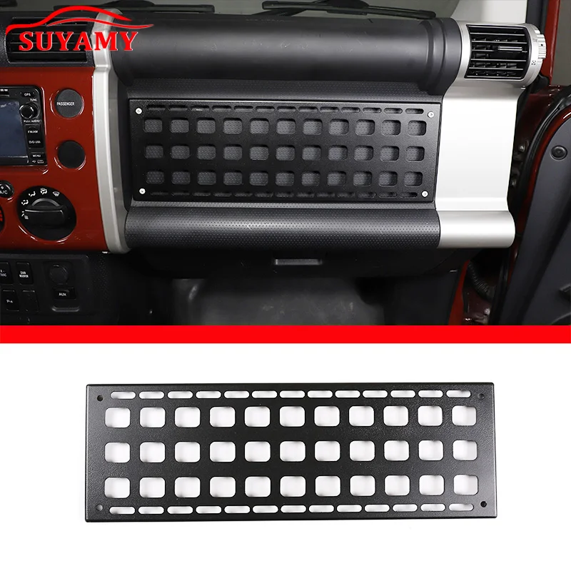 

For Toyota FJ Cruiser 07-21 Co-pilot Expansion Bracket Aluminum Alloy Multi-Function Hanging Grid Frame Car Storage Accessories