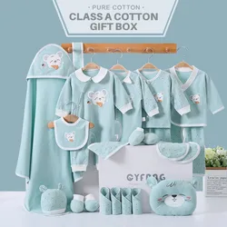 18/20/22pieces Baby Sets Baby Boys Girls Spring 100% Cotton Clothing Suits 0-12M Baby Gift Newborn Clothes Outfits Without Box