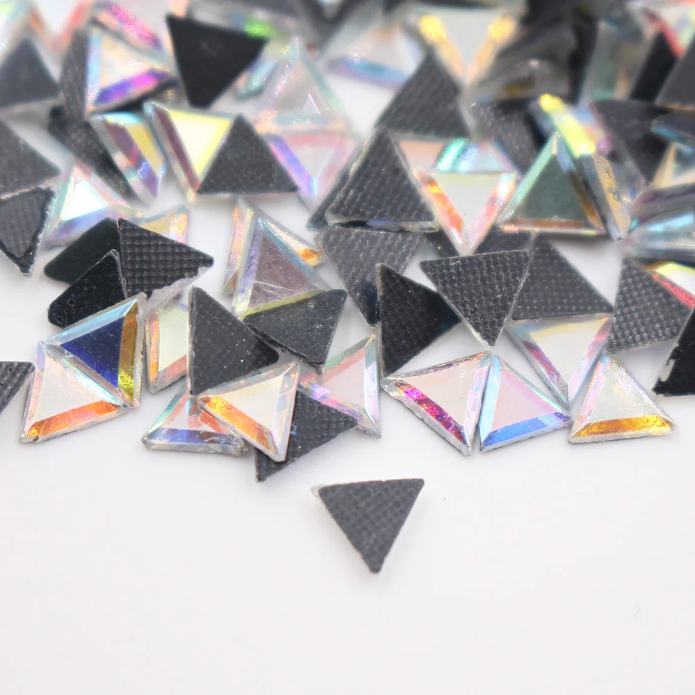200 Stück 5 x 10 mm Kristalle Hotfix-Strasssteine mit flacher Rückseite Strass-Strasssteine zum Basteln, zum Aufbügeln, für Kleidungsdekoration – Detail 2
