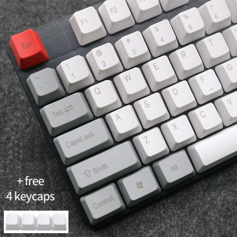 Tapa de tecla PBT para teclado mecánico Dolch, accesorios para teclados, estándar, 104/108 teclas