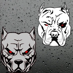 JuYouHui Accessori esterni Decalcomanie Cool Angry Pitbull Decalcomanie impermeabili per adesivi per notebook per scooter per chitarra portatile per auto