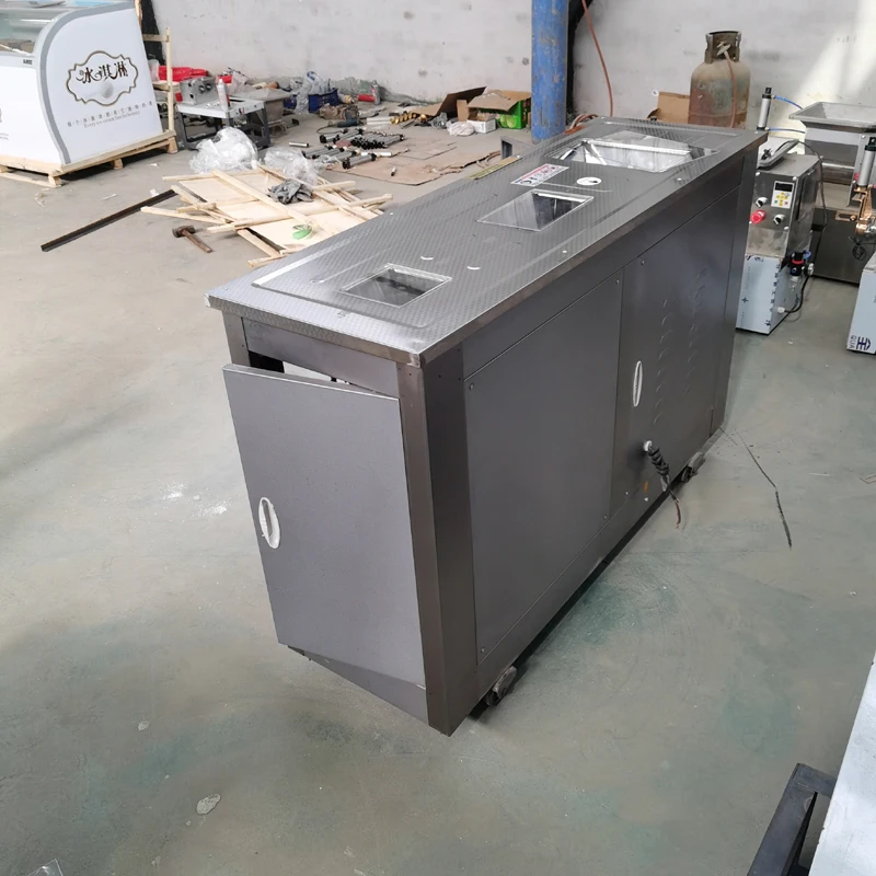 Máquina de produção de bola de massa comercial móvel de alto rendimento máquina de pão cozido no vapor 2200W