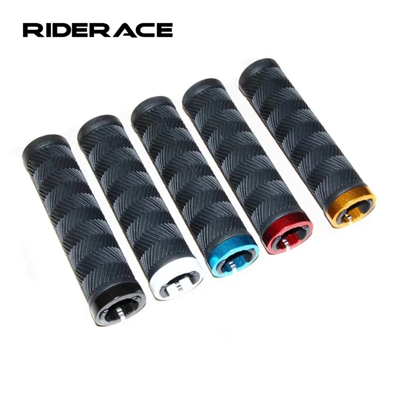 1pair Bicycle Handlebar Grips MTB Road Bike Handle Bar End Anti-Slip Rubber Mountain Cycling Soft Lock On Handlebar Cover