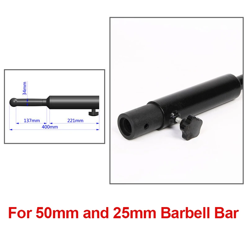 Fitness Barbell Attachments Gym Home Squat Bodybuilding Training Arm Strength Workout Trainer Barbell Bar Insert Deadlift Handle