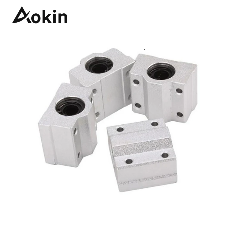 

3d Printer Parts Scs8uu 8mm Linear Ball Bearing Block 2pcs Cnc Router Scs6uu Scs10uu Scs12uu Scs13uu Liner Bearings For Printers